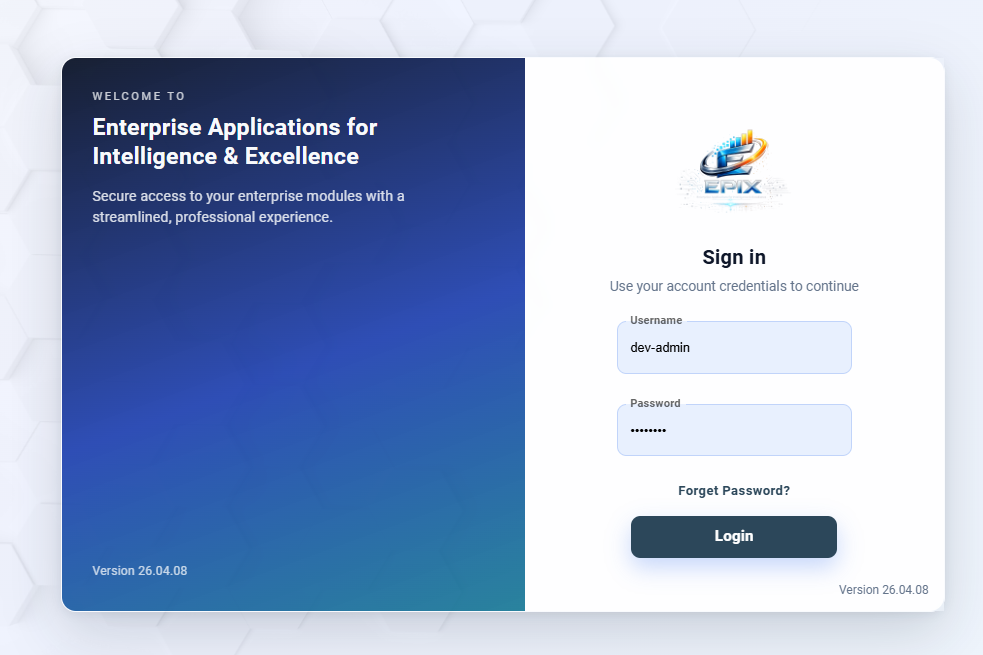 Secure Login Experience - Platform Access